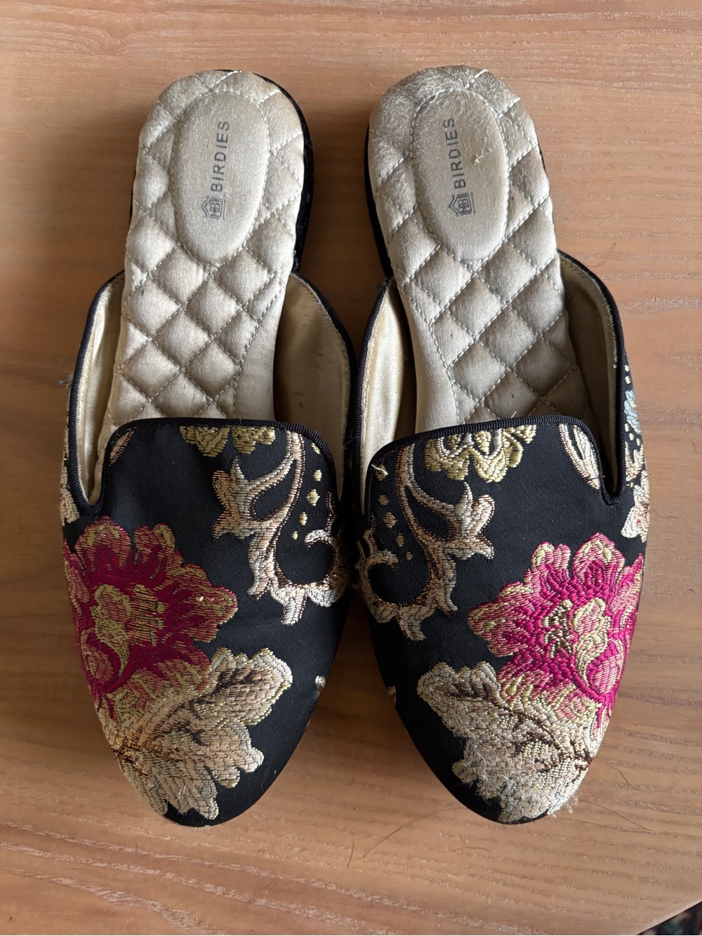 Birdies phoebe size 9 jacquard mules